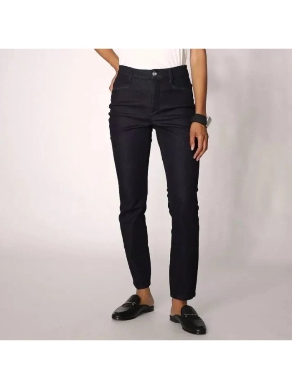 NEW MarlaWynne WynneDenim Black STretch Bootcut Jeans - Size 4